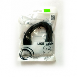 Кабель Premium guality USB 2.0 A-plug  B-plug black cable witch ferrite core, 1.8m